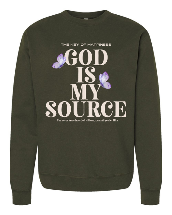 God is My Source Sweatshirt